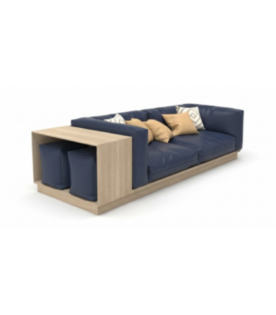 Modular Sofa with Square Pouffe @HOG - Home, Office, Garden, Online Marketplace
