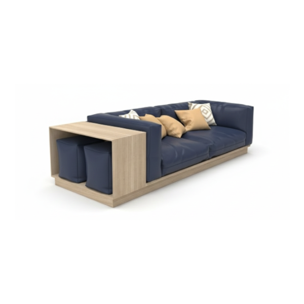 hog-furniture-modular-sofa-with-square-pouffe Modular Sofa with Square Pouffe @HOG - Home, Office, Garden, Online Marketplace