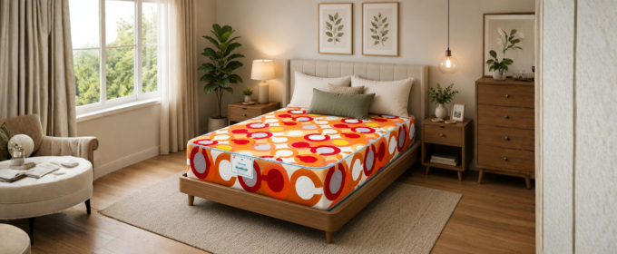 Royal Amarya - Poly Cotton Fabric Plain Mattress - [75 x 54 x 10"] [6ft x 4.4ft x 10inches](Lagos Only) @HOG - Home Office Garden Online Marketplace