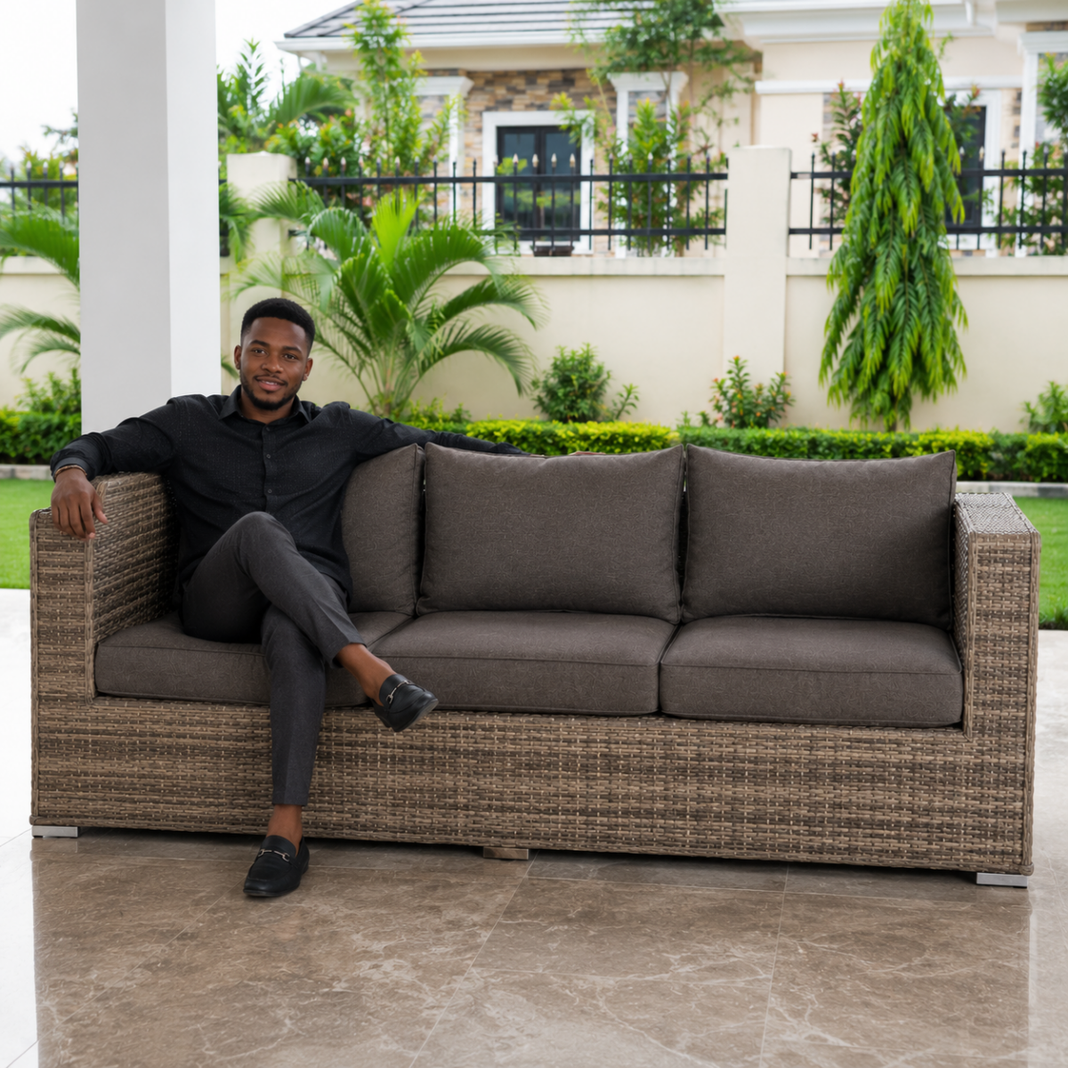 3 Seat Rattan Garden Sofa @HOG - Home, Office, Garden, Online Marketplace