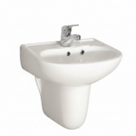 Ece K-Form Washbasin 55cm with Half Pedestal @HOG - Home, Office, Garden, Online Marketplace