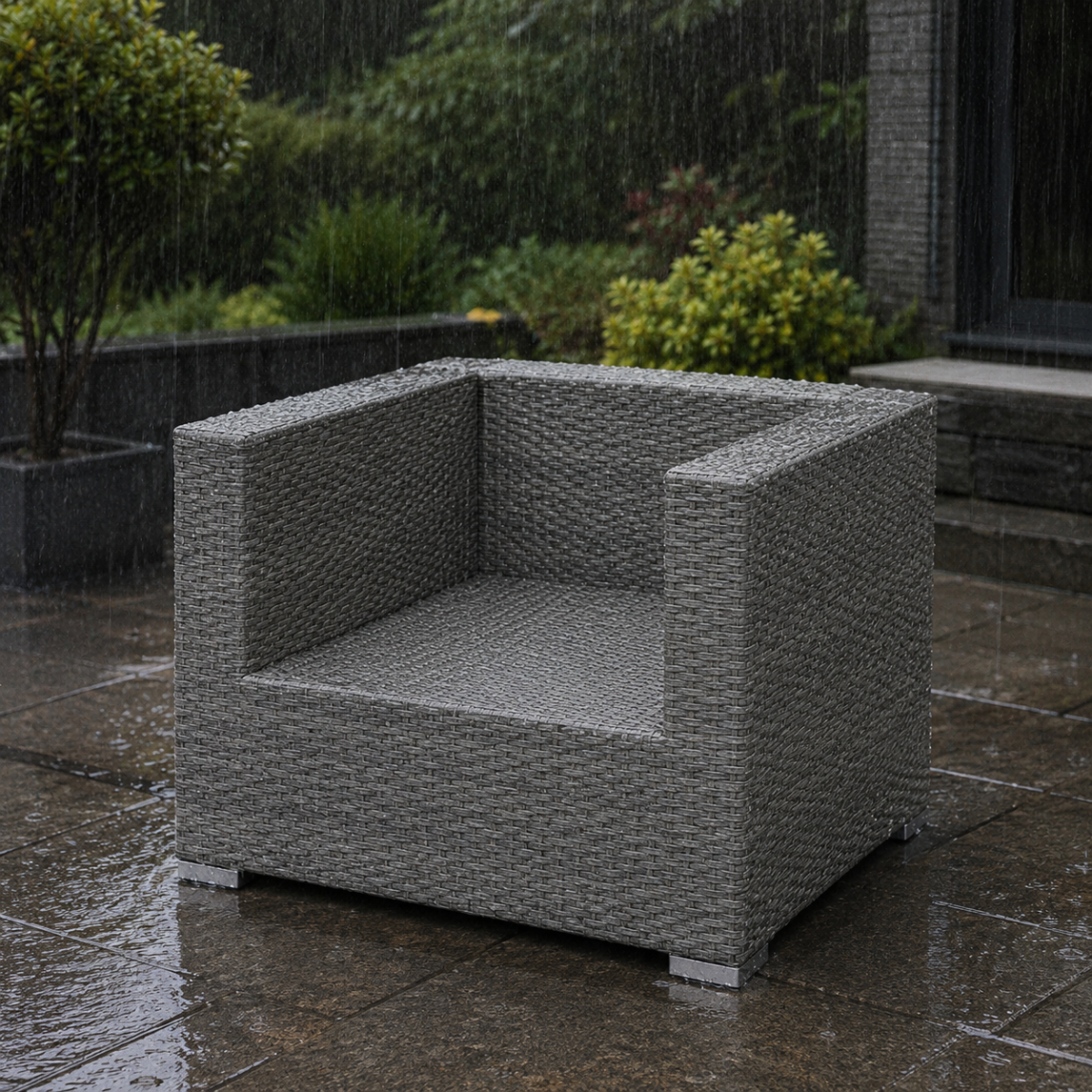 Grey Single Seater Rattan Sofa Set @HOG - Home, Office, Garden, Online Marketplace