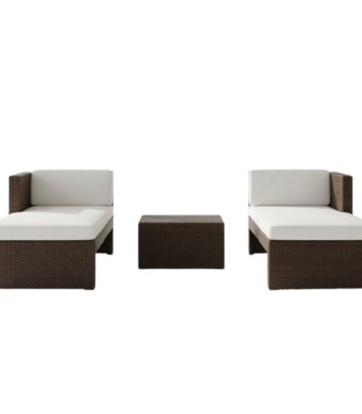 3 Piece Outdoor Patio Chaise Lounge Rattan Set @HOG - Home, Office, Garden, Online Marketplace