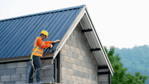 Checklist illustration for hiring a roofing professional with questions to ask before choosing a contractor
