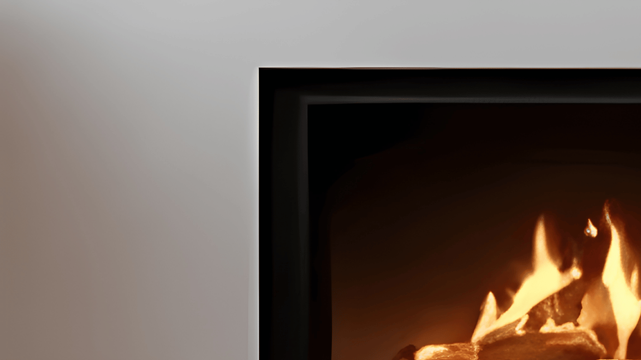 Modern freestanding wood-burning fireplace installed in a stylish living room, creating a warm and cozy home atmosphere.