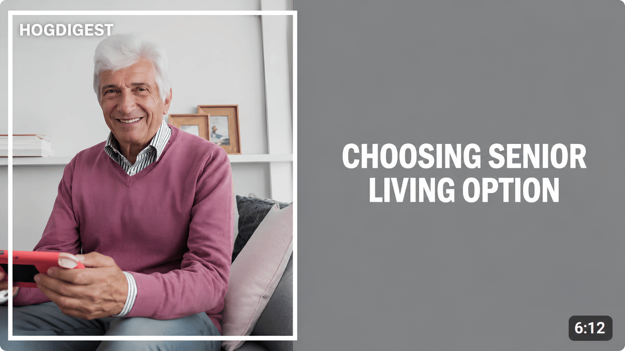 Alt Text: Smiling senior man sitting comfortably at home, representing the process of choosing the right senior living option for aging parents.