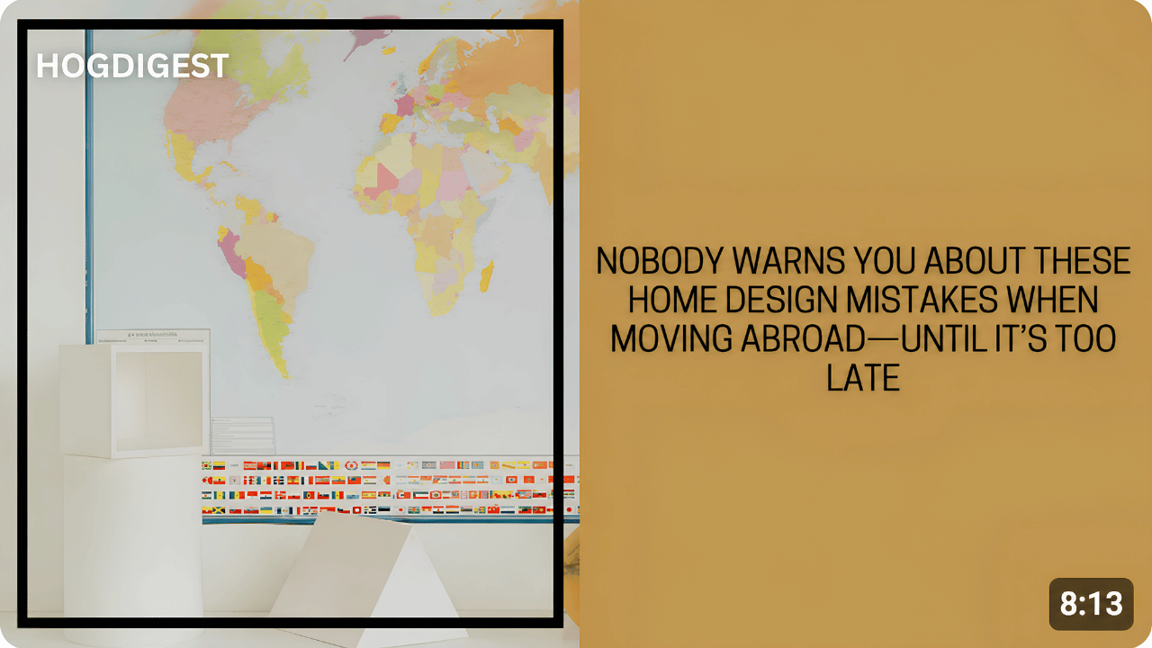 Illustration highlighting common home design mistakes people make when moving abroad and how to avoid them.