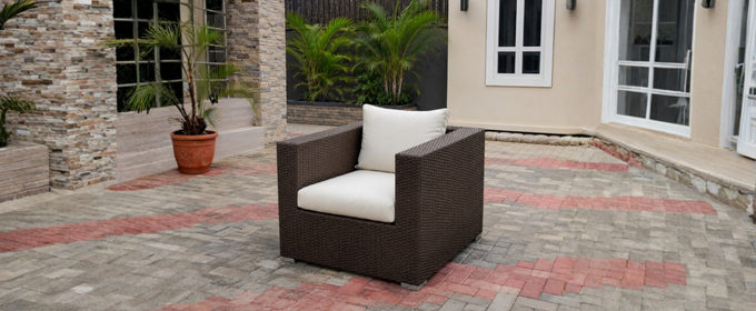 Brown Single Seater Rattan Sofa Set @HOG - Home, Office, Garden, Online Marketplace