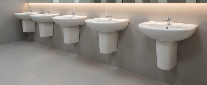 ECE DL Washbasin 51cm with Semi-Pedestal and Fixing Kit @HOG - Home, Office, Garden, Online Marketplace