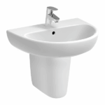 Pozzi-Ginori Selnova 3 Washbasin 50cm + Half Pedestal @HOG - Home, Office, Garden, Online Marketplace