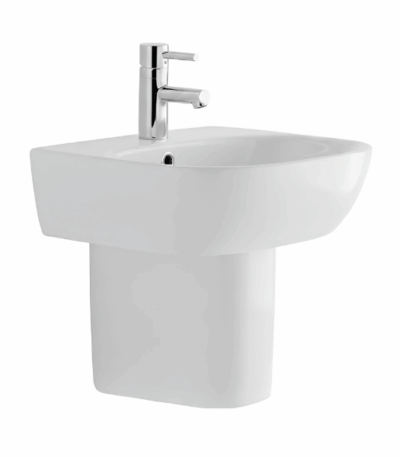Pozzi-Ginori Fantasia 2 Washbasin 55cm + Half Pedestal @HOG - Home, Office, Garden, Online Marketplace