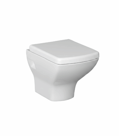 Isvea Soluzione XI Wall-Hung Water Closet with Duraplast Soft Close Seat Cover with Fixing kits (Compactible with concealed cistern) @HOG - Home, Office, Garden, Online Marketplace