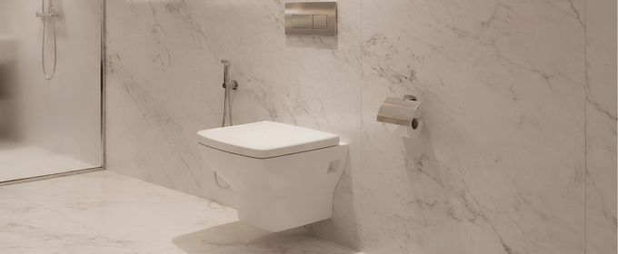 Isvea Soluzione XI Wall-Hung Water Closet with Duraplast Soft Close Seat Cover with Fixing kits (Compactible with concealed cistern) @HOG - Home, Office, Garden, Online Marketplace
